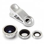 Wholesale Universal Cell Phone Selfie Clip lens 3 in 1 (Silver)
